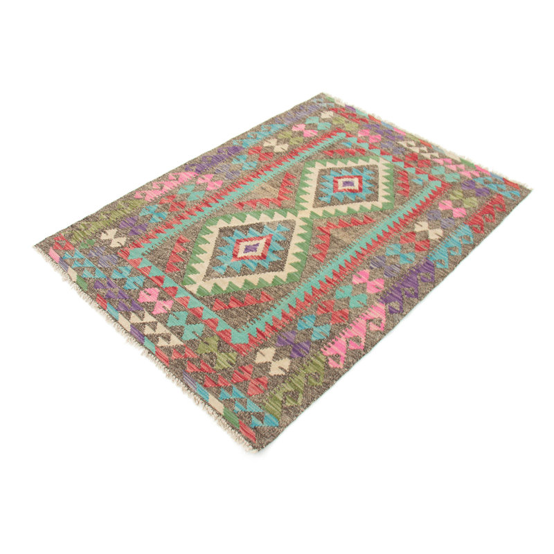 Geometric Hand Woven 103cm X 143cm Area Rug