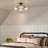 4-Light Iron Flush Mount Ceiling Light with Water Glass Globes-628095037