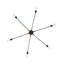 Atera 6 - Light Steel Dimmable Sputnik Modern Linear Chandelier-1187045859-1164041083