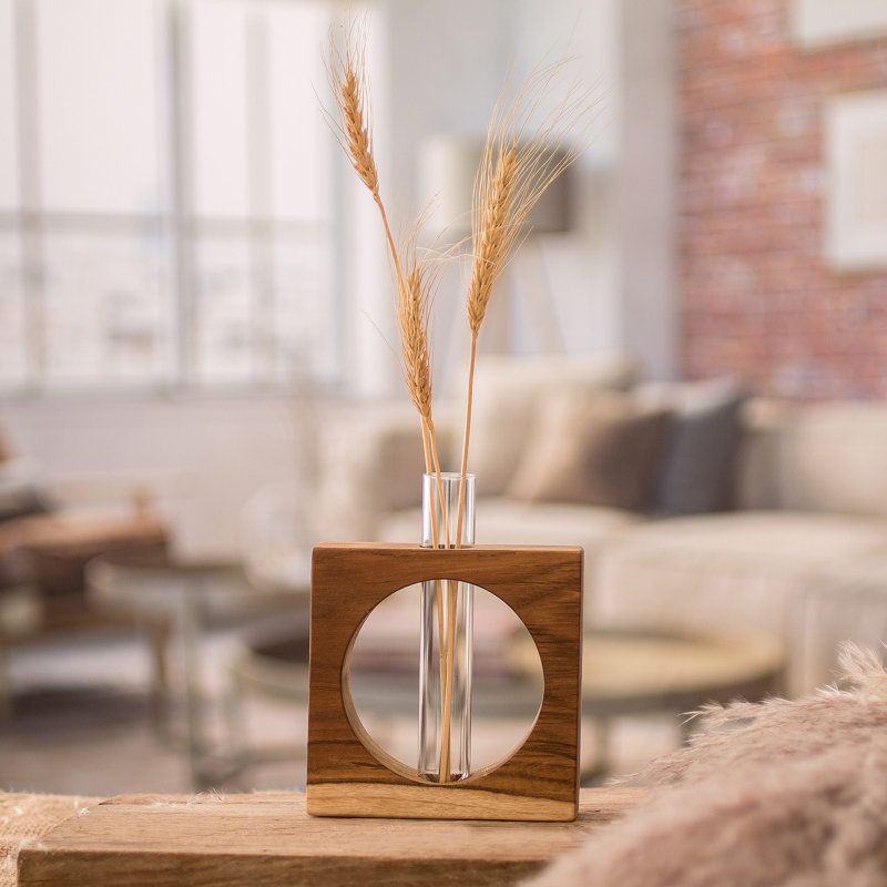 Handmade Wood Table Vase