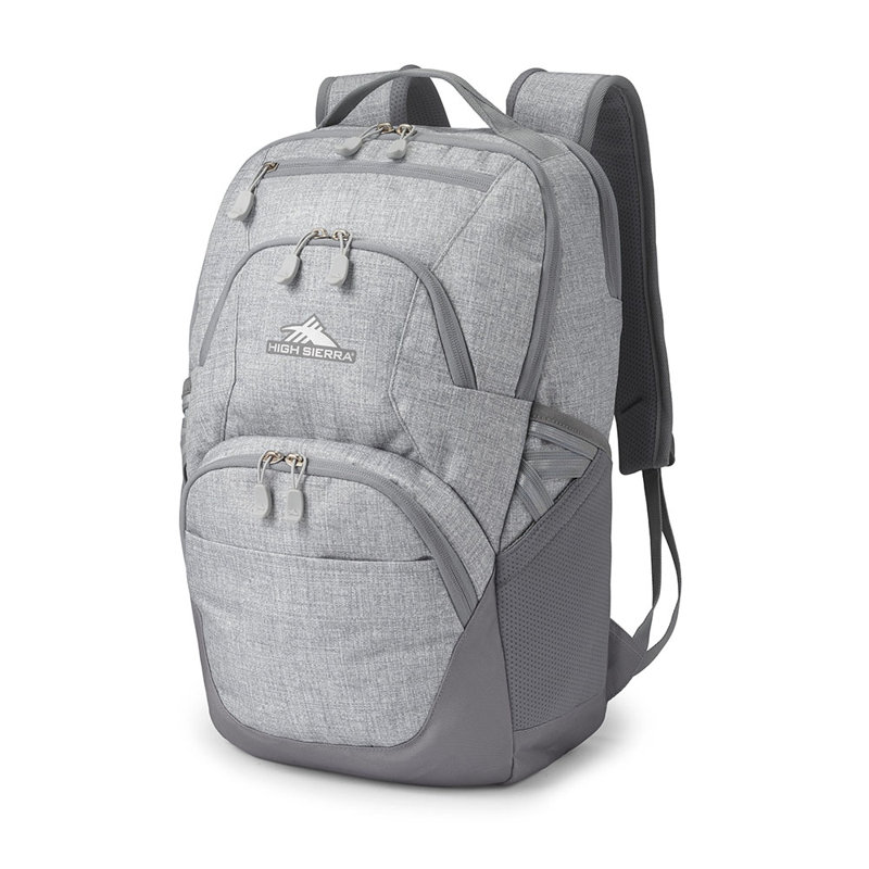  Swoop SG Backpack w/Laptop Pocket and Tablet Sleeve-Silver Heather, Silver