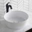 Lavabo de salle de bain vasque circulaire en céramique mince