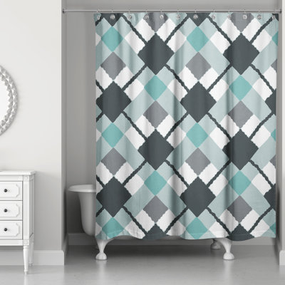 Rideau de douche simple Lochlan