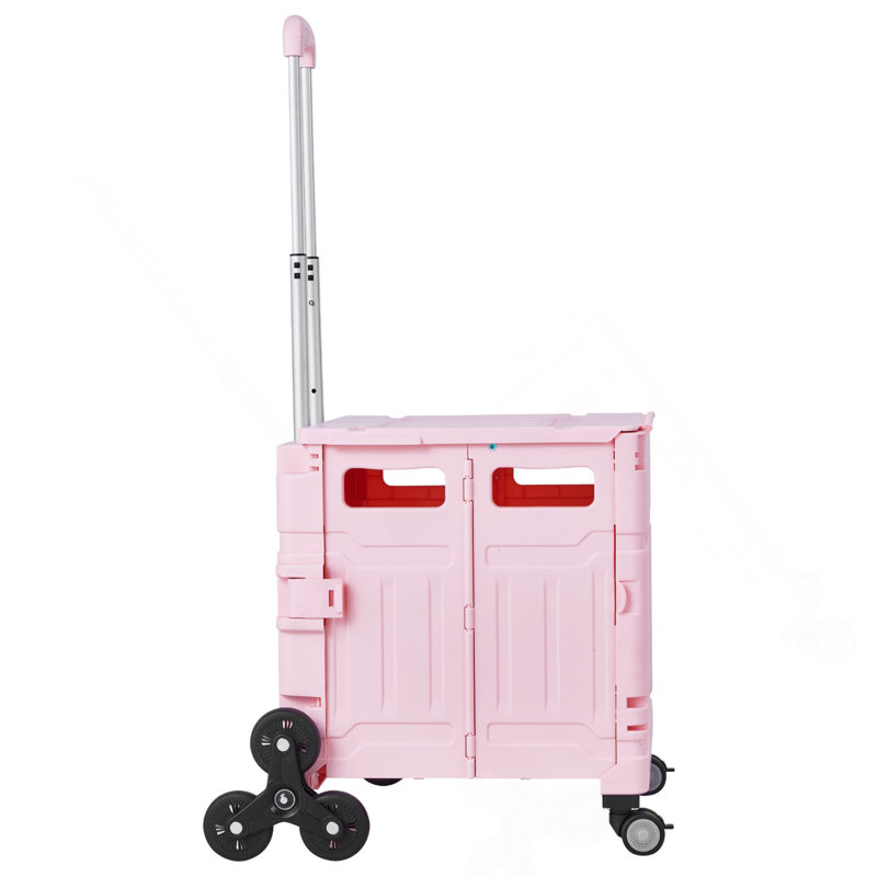 Caisse pliable avec roues d'escalade pliable 65L