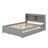 Platform Bed with Trundle and Storage Shelves-86914851-132565650
