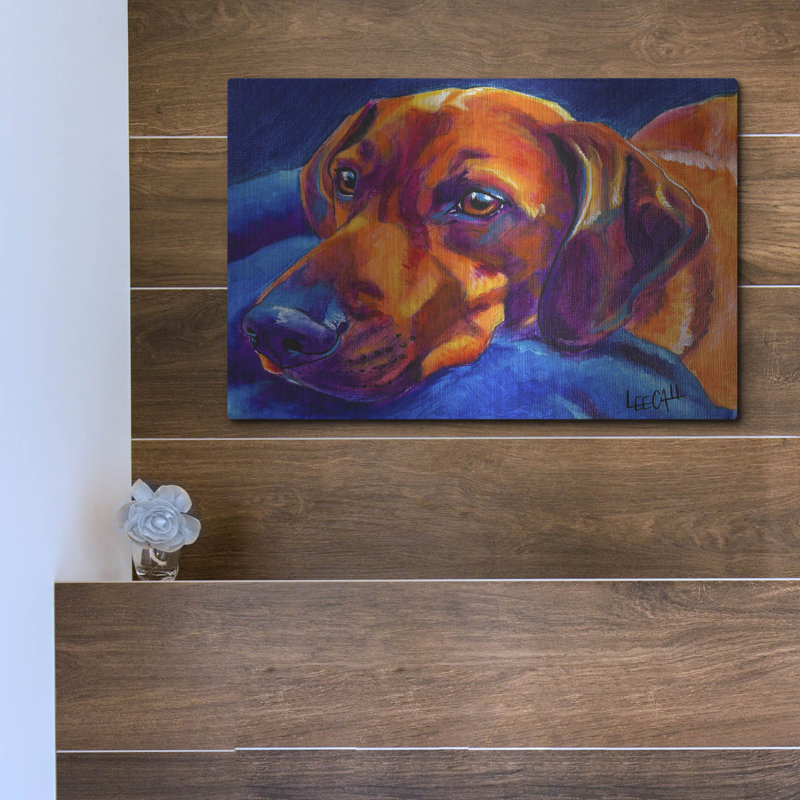 Art mural en métal Red Barrel Studio® «Melted» par Dawg Painter, H 12 po x l 16 po