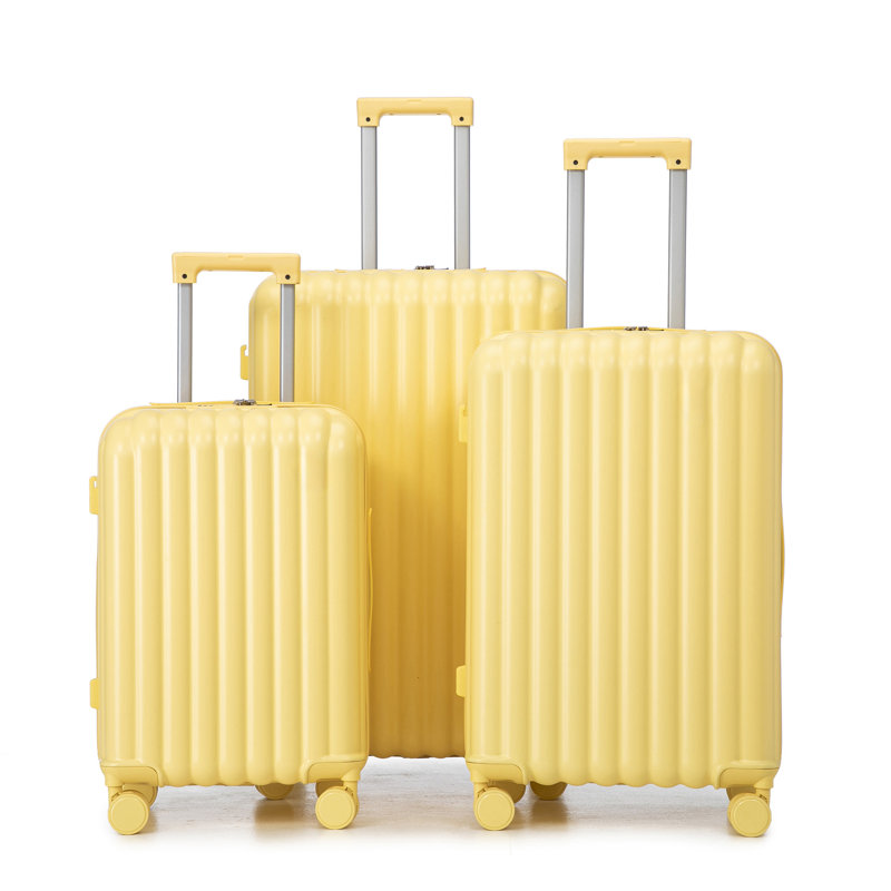 20 "/ 24" / 28 "3 pièces / ensemble en valise à roulettes ABS