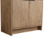 Meuble-lavabo 36 po avec poignées en métal et portes à fermeture en douceur - Design moderne imitation chêne Bvb02436imo