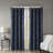 Knitted Jacquard Damask Total Blackout Grommet Top Curtain Panel(Only 1 Pc Panel)-450647584-450647598