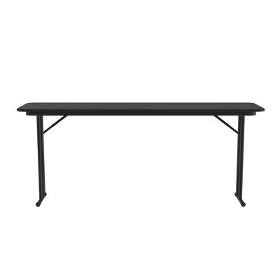 72"" L Fixed Height Off-Set Leg Seminar Particle Board Core High Pressure Training Table with Leg Glides -  Correll, Inc., ST1872PX-07