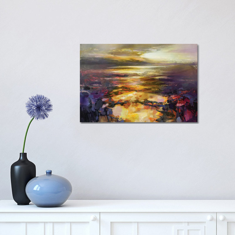 Path Of Reflections by Scott Naismith - Painting on Canvas, 30.48 cm H x 45.72 cm W, Wrapped Canvas