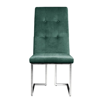 Chaise d'appoint en velours Denholme