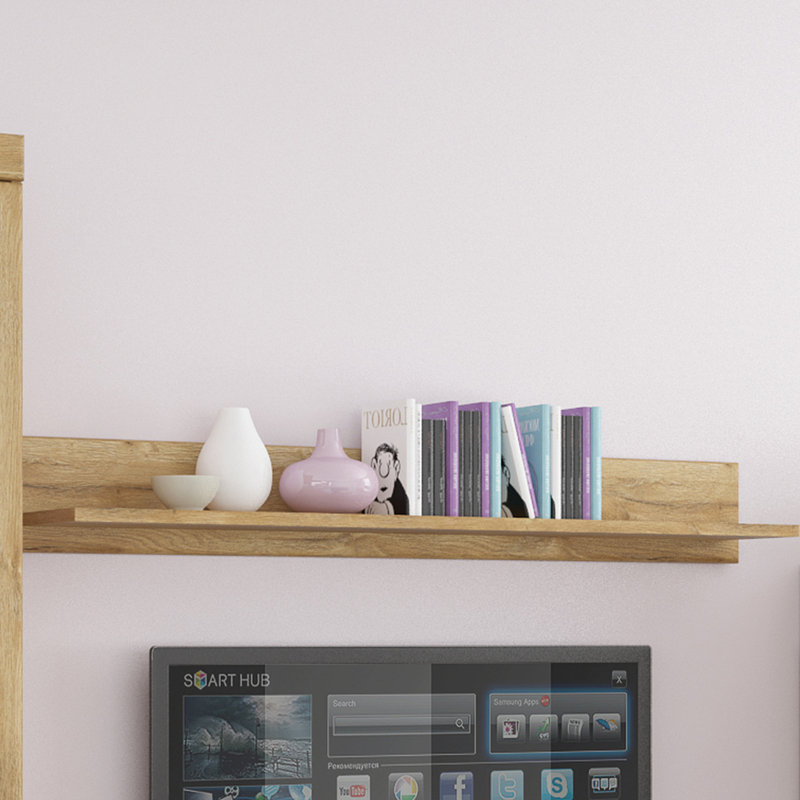 Duarte Bracket Shelf, 19.6cm H x 156.4cm W x 21.9cm D