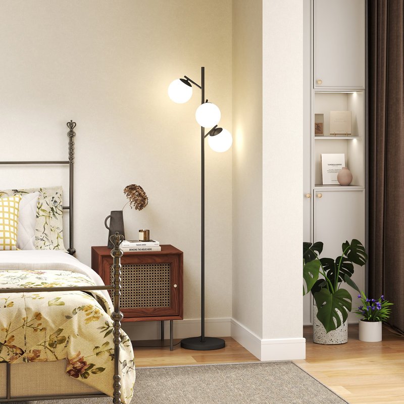 169cm Tree Floor Lamp, Black, No