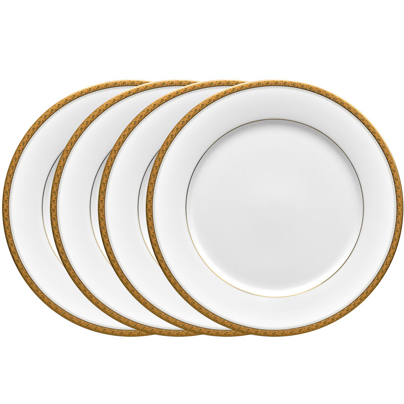 Noritake Charlotta Dinner Plates, 10-1/2", Gold