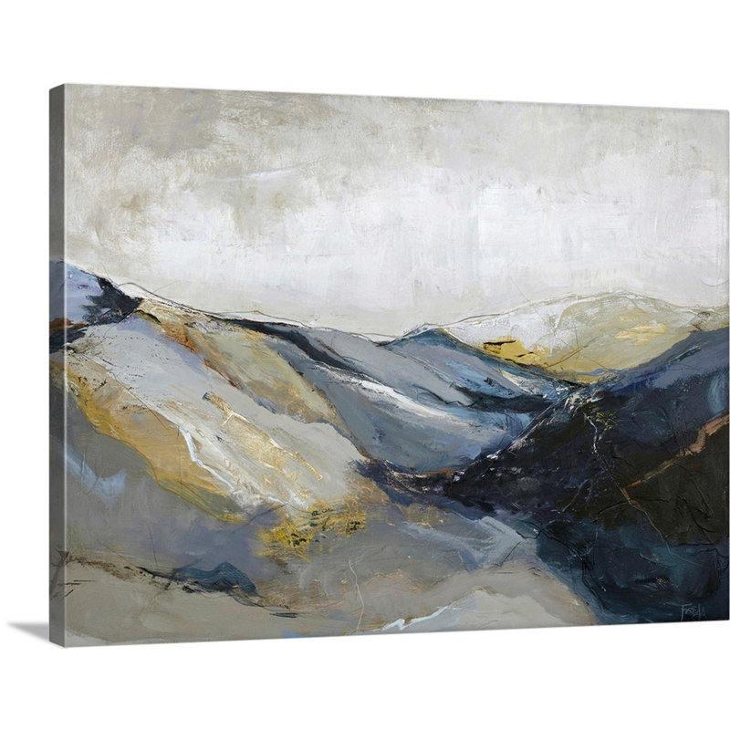 Out Line 3 - Painting on Canvas, Wrapped Canvas, 30" H x 40" W x 1.25" D