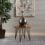 Table d'appoint en bois et métal Zion