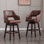 Tabouret de comptoir pivotant Kyalee