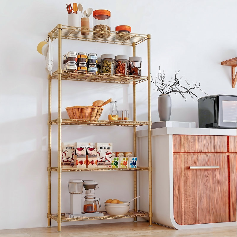 5-Tier Storage Rack With Adjustable Shelves