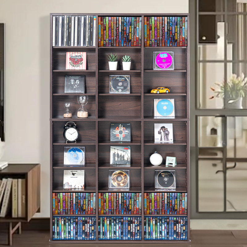12.7cm H Media Shelves, Brown