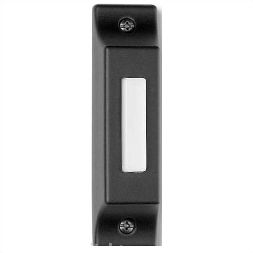 Push Button Doorbell, Matte Black