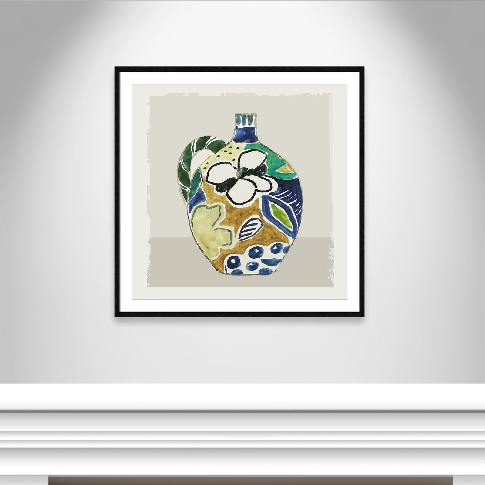 Picasso Vase by Aimee Wilson, 32" H x 32" W x 0.75" D, Black