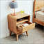 Table de chevet en bois massif Pure