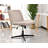Fabric Upholstered Vanity Home Chair without Wheels and Arms for Computer Tasks