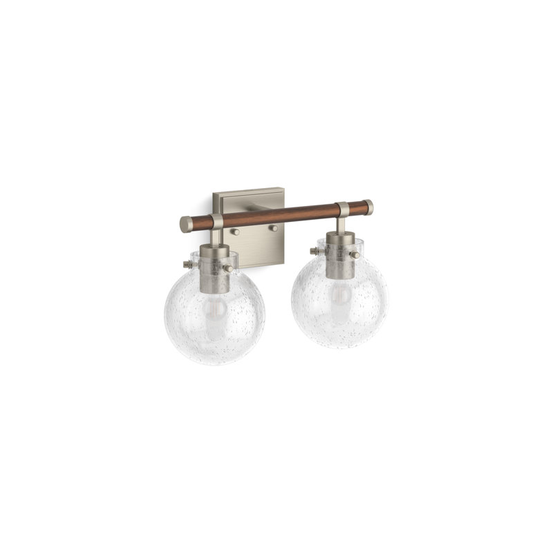 Holt Two-Light Sconce, Brushed Nickel