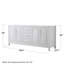 Daria 78.75'' W Double Bathroom Vanity Base-1250253449
