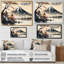 Paysage japonais en aquarelle II - art mural japonais pour le salon-208239277-22101394