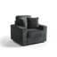 Ermia 96Cm Wide Cotton Flannel Armchair with Two Cup Holders-1909230525