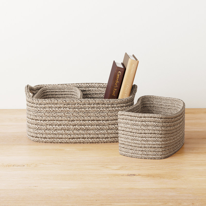 Dotted Line™ Cotton Decorative Basket