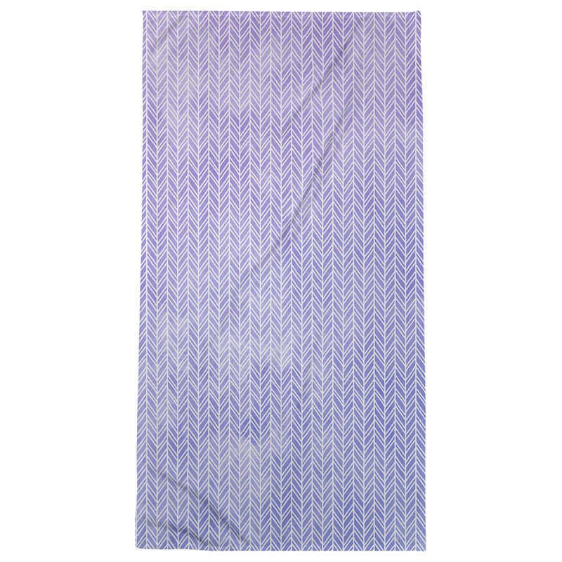 Katelyn Elizabeth Cotton Blend Bath Towel, Blue/Purple