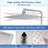 12 Inch Adjustable Extension Arm Highpressure Rain Shower Head, Rain Fixed Shower Head-126231929