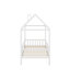 Lit simple en bois avec clôture-47677559
