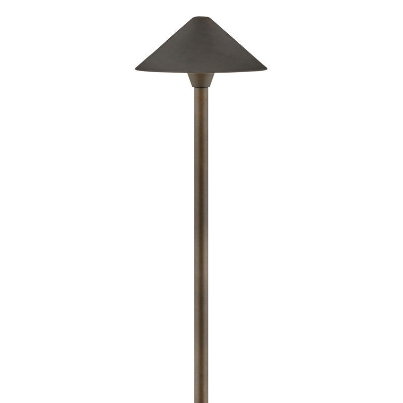 Éclairage de sentier à basse tension, Bronze huilé, H 24 po x l 8 po x P 8 po