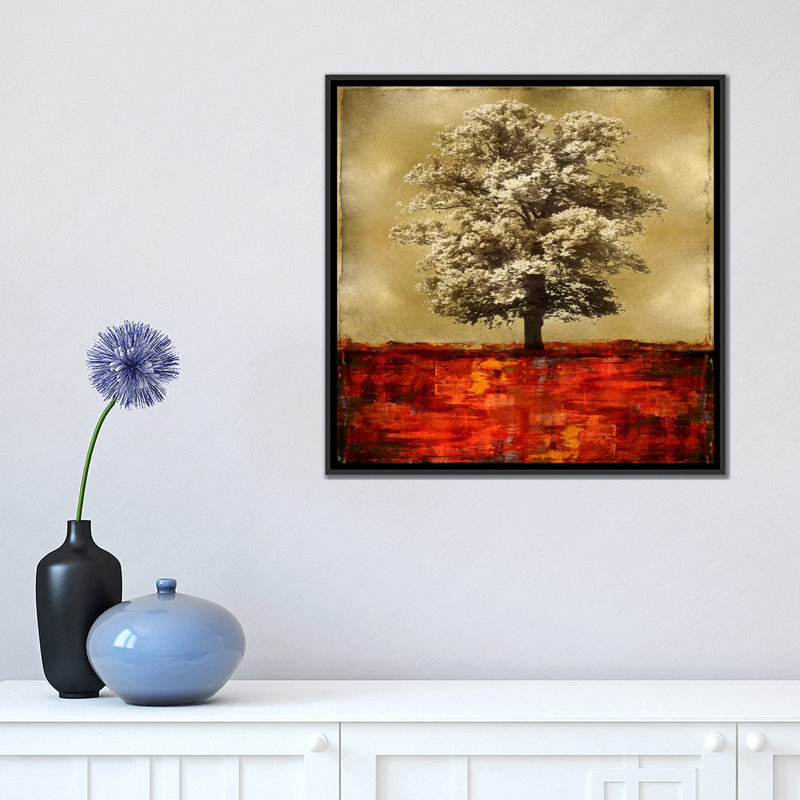 « stately », impression sur toile, H 18 po x l 18 po x P 1,5 po, Toile avec cadre noir, Pas de tapis