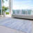 Machine Washable Indoor/Outdoor Christain ACN1250 Sky Rug-109531650