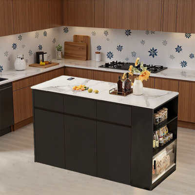 Stylish Multifunctional Kitchen Island Practical for Kitchens Living Rooms Dining Areas