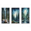 «Winter Snowy Evergreen», 3 pièces sur toile-1173625943-1173625942