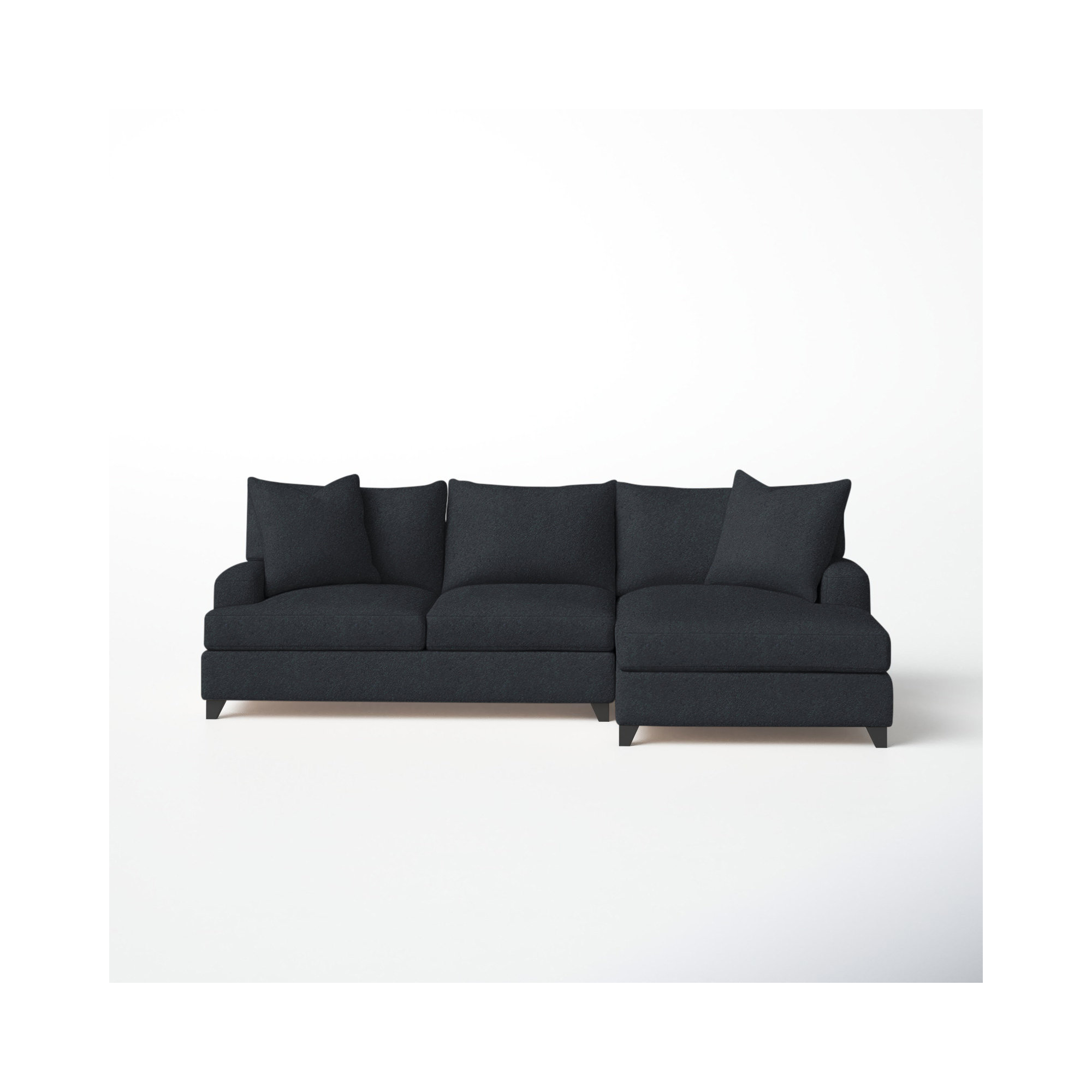 Shorewood Upholstered Chaise L-Sectional, Right Hand Facing, Bella Lagoon