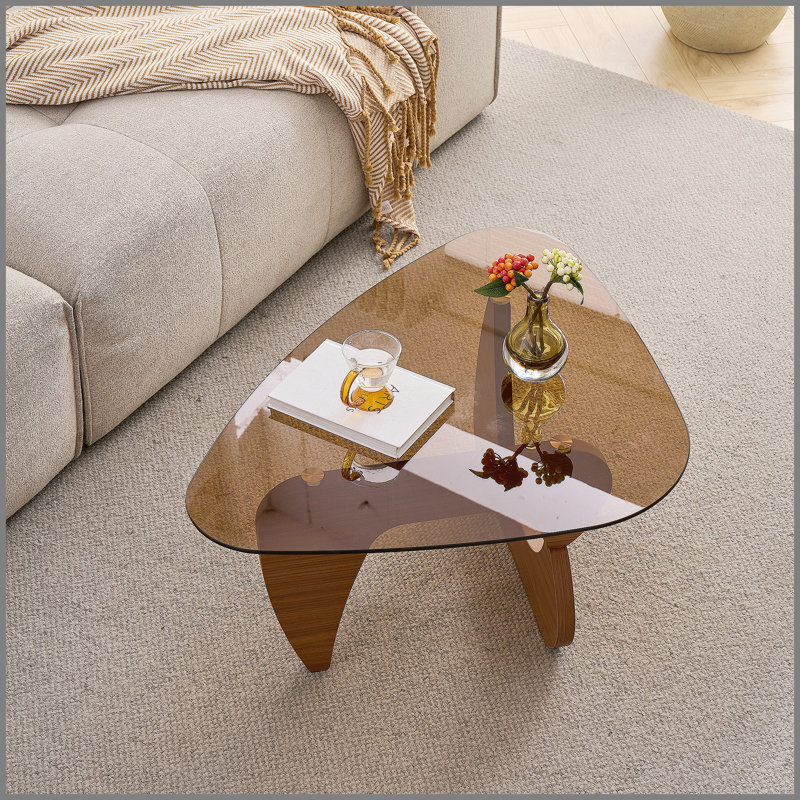 Table basse de style campagnard Century, 15.74" H x 43.3" W x 29.52" D, Brown