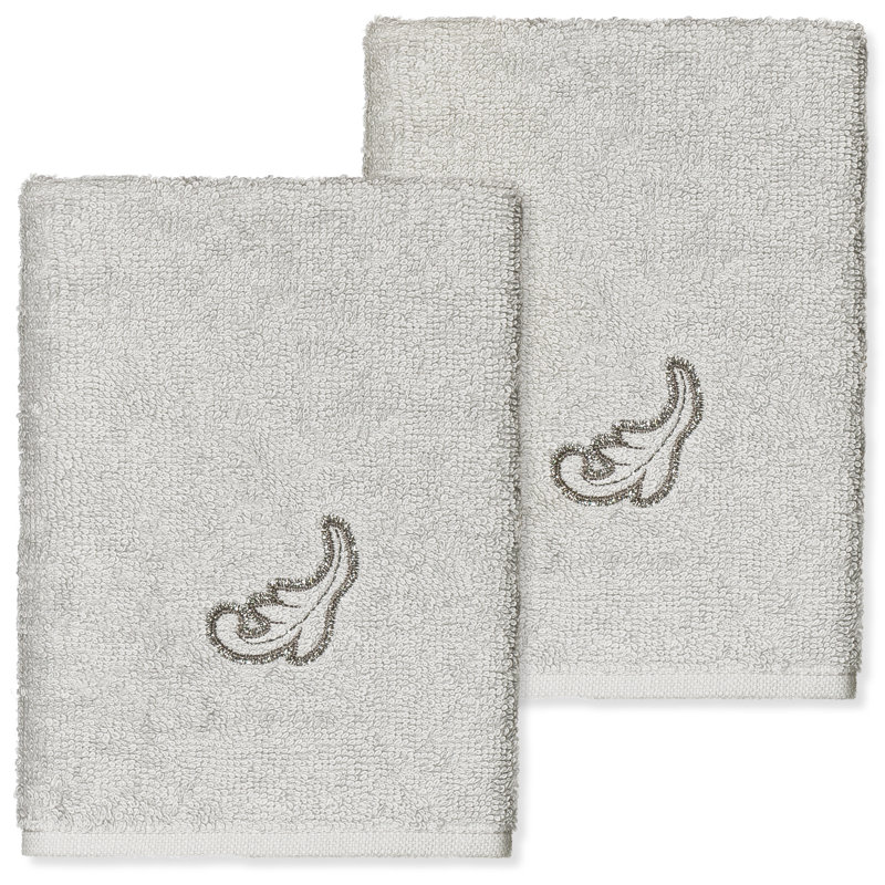  Turkish Cotton Washcloth, Light Gray