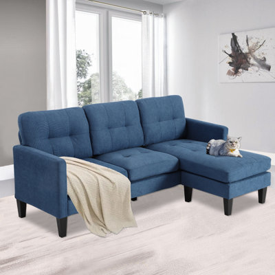 Derby Lane 77.5"" Wide Reversible Sofa & Chaise with Ottoman -  Latitude Run®, AC14AB9466274009AE07987F809F7280