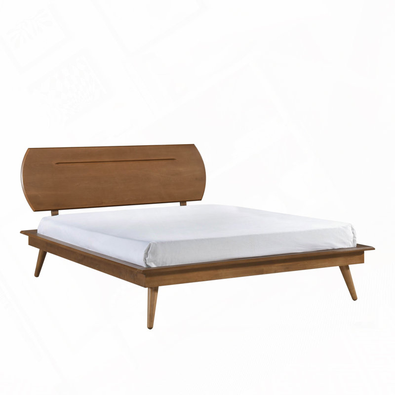 Platform Bed with Oval Headboard, Full