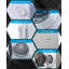 3.6 Cu.Ft Compact Front Load Electric Dryer with Stainless Steel Tub, 4 Modes &Easy Control Panel, White
