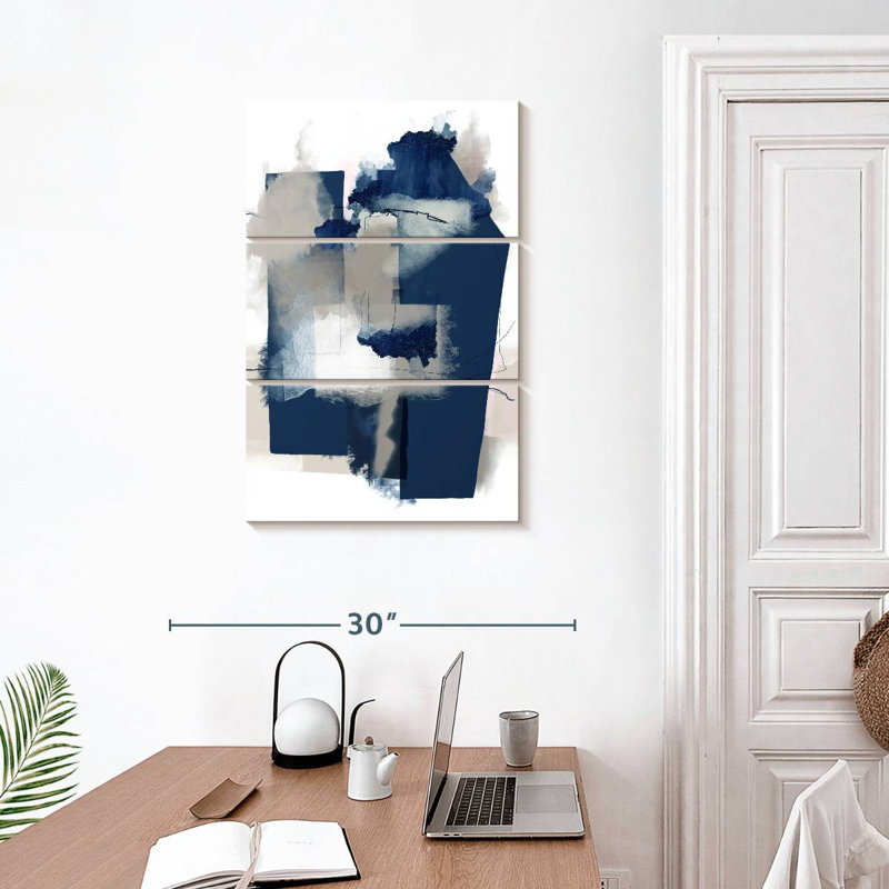 Avery Juxtaposed Blue, 32" H x 20" W