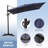 11' X 9' Rectangular Cantilever Umbrella, Base Included-2094107306