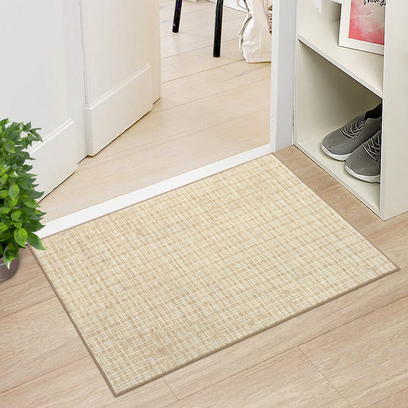 Indoor Modern Geometric Area Rug Washable Low Pile Soft Carpet for Home Decor, Rectangle 3' x 5'